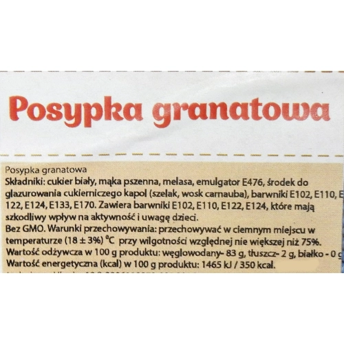 POSYPKA CUKROWA na tort MACZKI granatowy OZDOBY NA TORT urodziny 100g